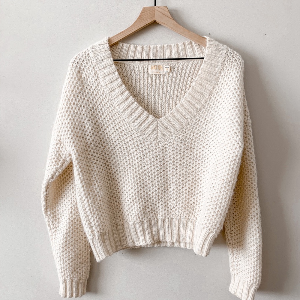 Nation Los Angeles V-Neck Knitted Sweater